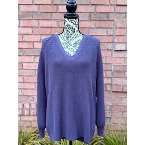 NWT Athleta Women's Blue/Purple Tunic Length Sweater Large